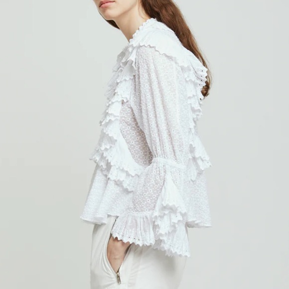 ISABEL MARANT Zim Ruffled Blouse - Picture 9 of 9